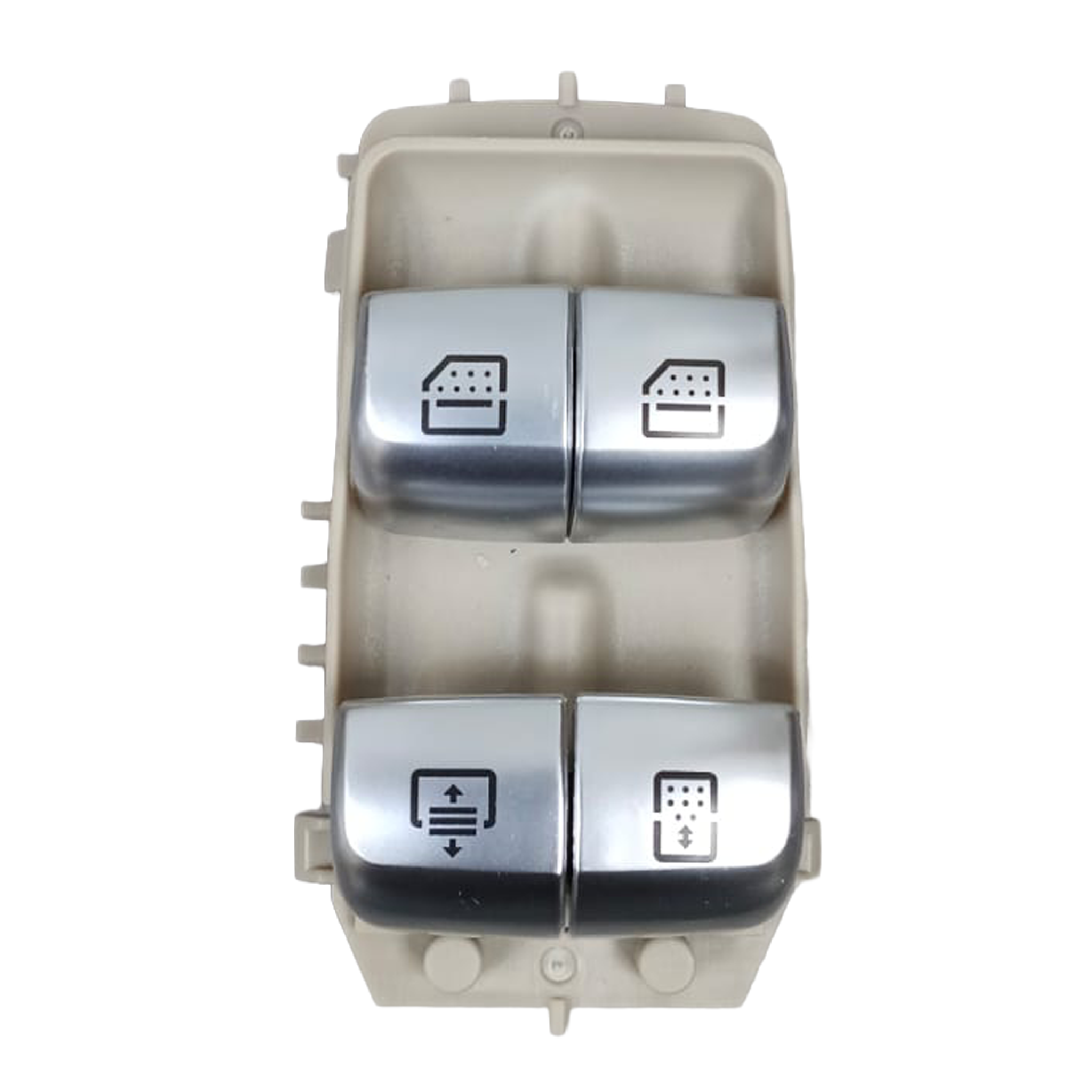 Mercedes Benz S-Class W222 Sedan (2014-2020) Beige Rear Door Window Switch White Light High-end model-7
