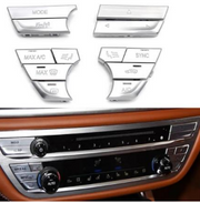 AC Button Set for BMW 6 G32 (2017-2020) in Silver color for Dashboard, Model D, 12 pieces