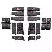 AC Button Set for VW TOUAREG 7P (2012-2018) in Black color 24-piece