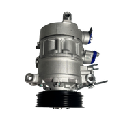 AC Compressor for AUDI A8 4E2 (2002-2009) in Grey color with 2 pins and 6 ribs