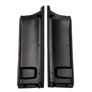 Armrest Storage Case Cover Set for MERCEDES-BENZ GLC W253 (2015-2023) in Black with White Line color