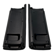 Armrest Storage Case Cover Set for MERCEDES-BENZ GLC W253 (2015-2023) in Black with White Line color