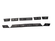 BMW F10 Dashboard AC Button 12pcs Sets PC&ABS Black-2