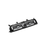BMW 5 Series F10 Central AC Vent Grille Set - Chrome & Carbon Fiber (2010-2016)-1