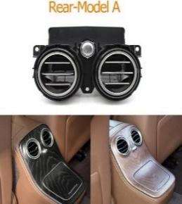 Black & Chrome Rear AC Vent Grille Assembly New Model for Mercedes Benz E-Class W213 (2016-2023)-1