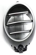 Black & Chrome Rear AC Vent Grille Inner parts High-end Model for Mercedes Benz C-Class W205 (2015-2021) (2 Pcs)-1