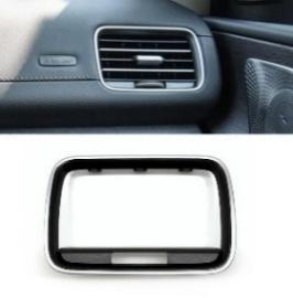 Black & Silver Front Left AC Vent Grille Outer Frame for Mercedes Benz GLE-Class W167 (2020-2025)-1