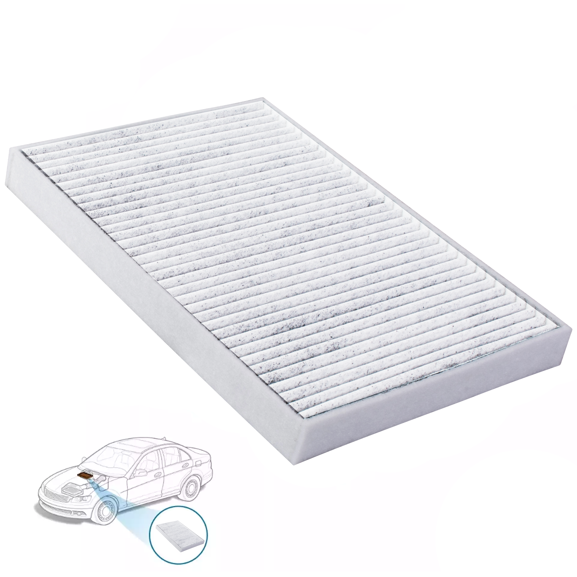 Buy ZIP Car Cabin Air Filter for Mercedes Benz S-Class W221 Sedan (2002-2013)