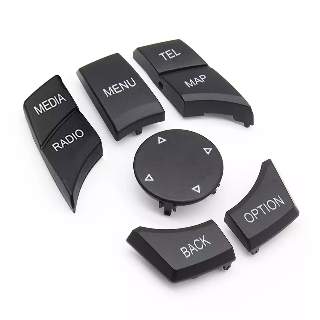 CIC Multimedia Buttons for BMW 1 SERIES F20 (2013-2015) in Black color Model B with PC and ABS