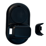 Sun Visor Mirror Clips Set for MINI MINI / COOPER F56 (2014-2024) in Black color