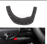 Lower Steering Wheel Cover Sponge Backplate for MINI MINI / COOPER F56 (2014-2024) in Black color