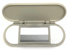 Sun Visor Mirror for MINI MINI / COOPER F56 (2014-2024) in Gray color with Light