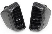 Carbon Fiber Rear AC Vent Grille Assembly for Porsche Cayenne 795 (2010-2017) (2 Pcs)-1