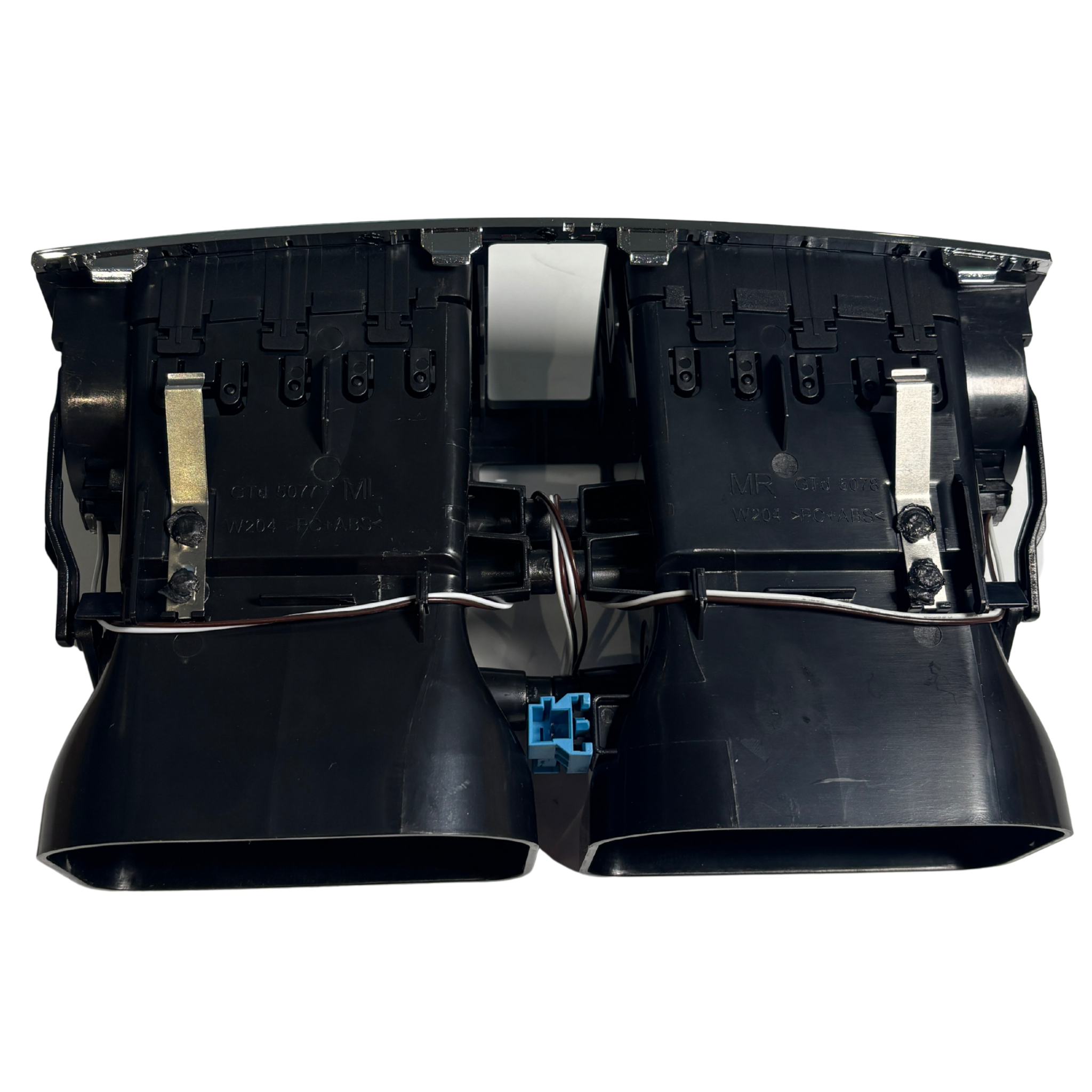 Central AC Vent Assembly for MERCEDES-BENZ C-CLASS W204 (2007-2014) in Black color High-End Model