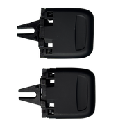 Central AC Vent Grille Set for PORSCHE MACAN 95B (2014-2018) in Black color Old Model Slider
