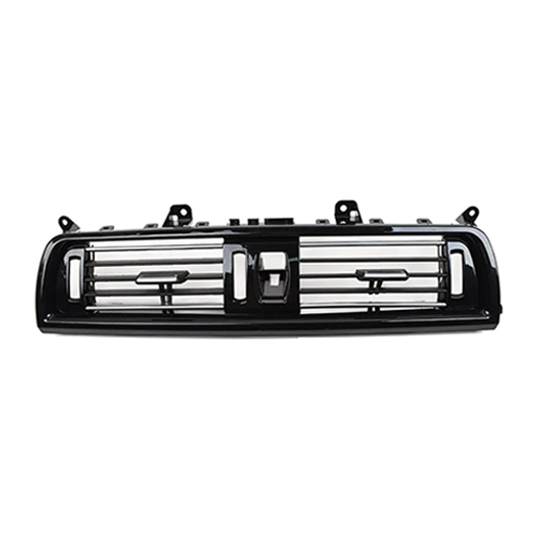 Central AC Vent Grille for BMW 5 Series F18 (2010-2016) in Black color Piano Black Chrome