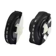 Central AC Vent Repair Kit Set for MERCEDES-BENZ E-CLASS W211 (2002-2008) in Black color Model A Roller Wheel