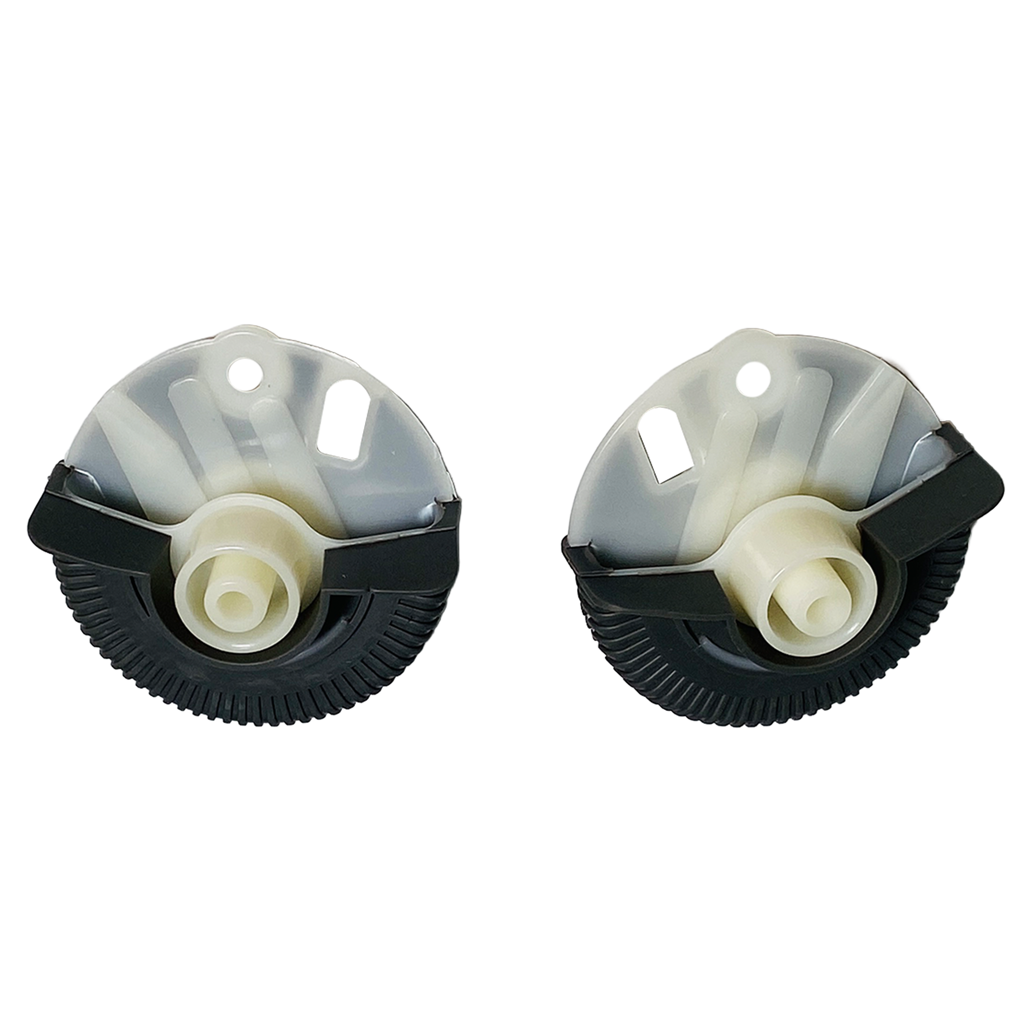 Central AC Vent Repair Kit Set for MERCEDES-BENZ E-CLASS W211 (2002-2008) in Dark Gray color Model A Roller Wheel