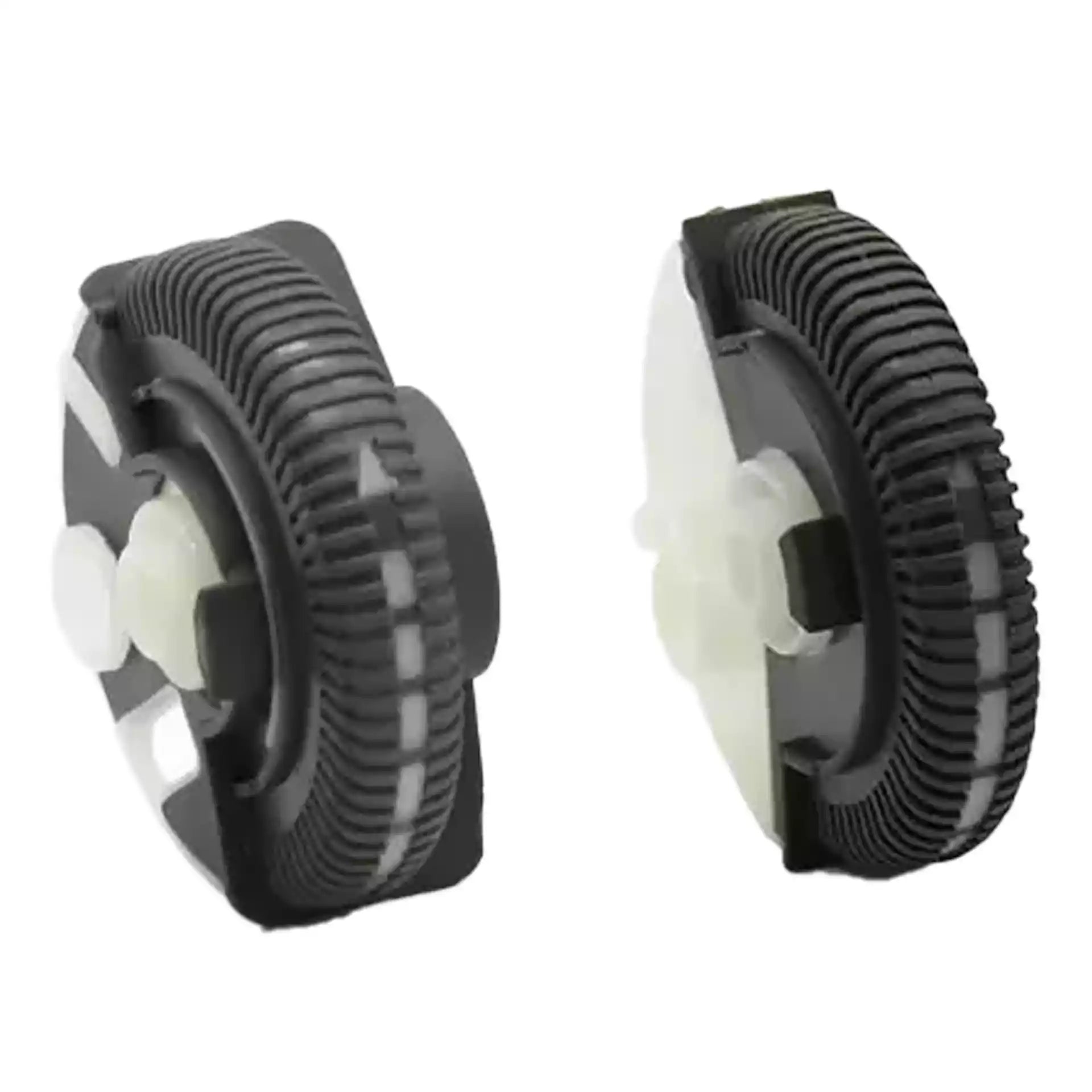 Central AC Vent Repair Kit Set for MERCEDES-BENZ E-CLASS W211 (2002-2008) in Dark Gray color Model A Roller Wheel