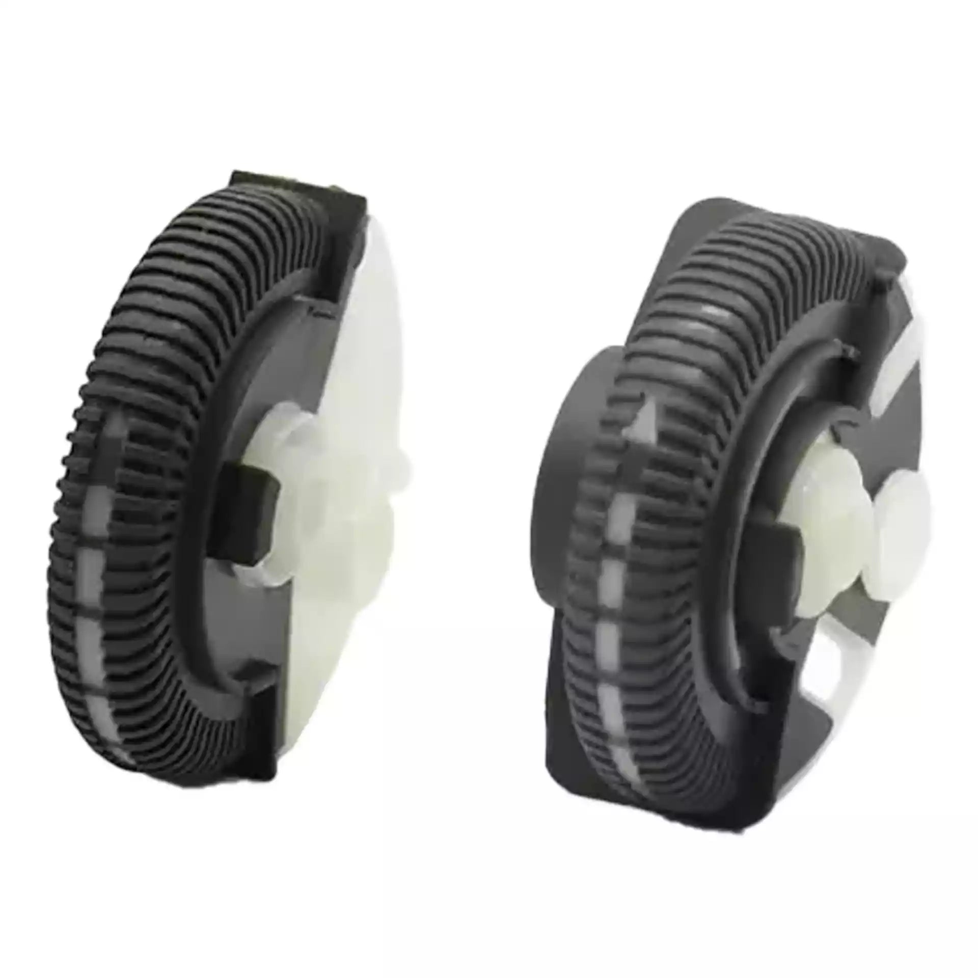 Central AC Vent Repair Kit Set for MERCEDES-BENZ E-CLASS W211 (2002-2008) in Dark Gray color Model A Roller Wheel