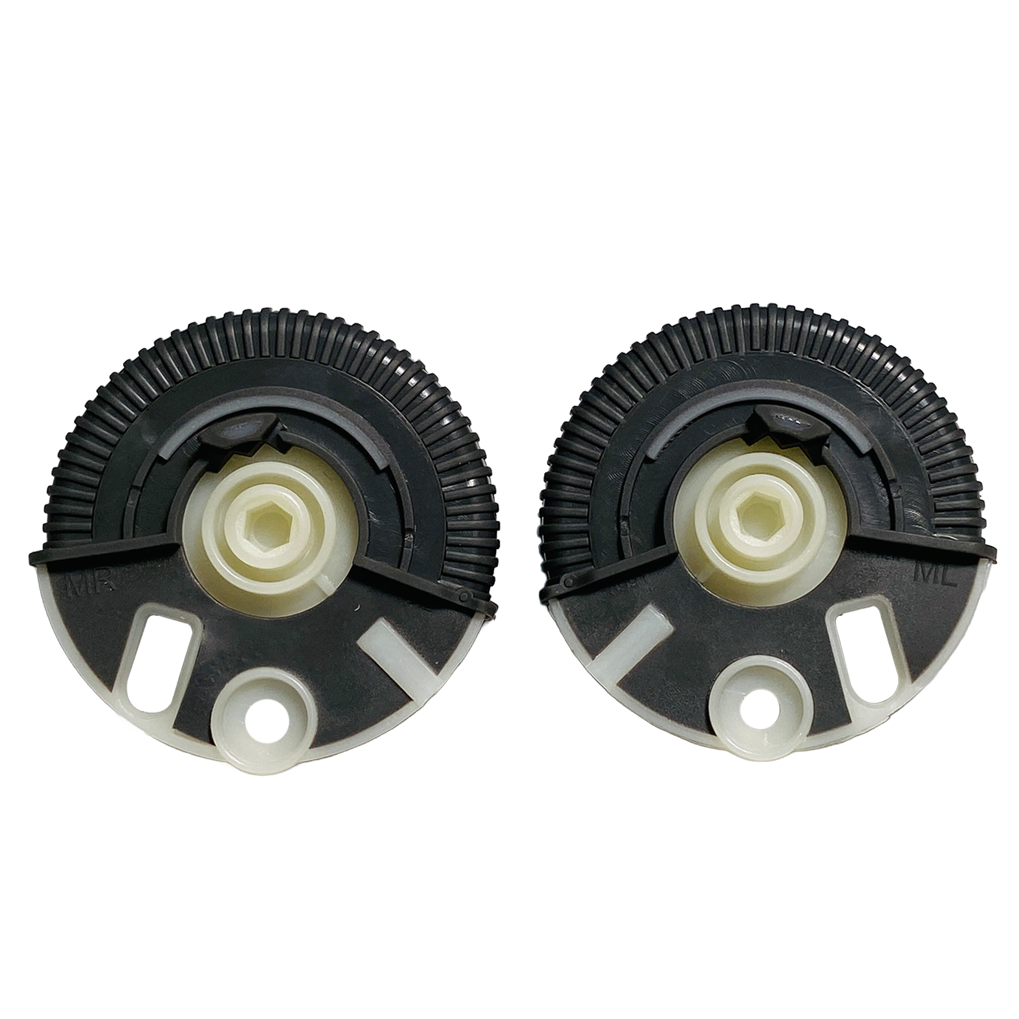 Central AC Vent Repair Kit Set for MERCEDES-BENZ E-CLASS W211 (2002-2008) in Dark Gray color Model A Roller Wheel