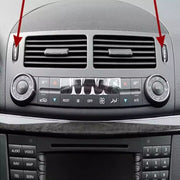 Central AC Vent Repair Kit Set for MERCEDES-BENZ E-CLASS W211 (2002-2008) in Dark Gray color Model A Roller Wheel