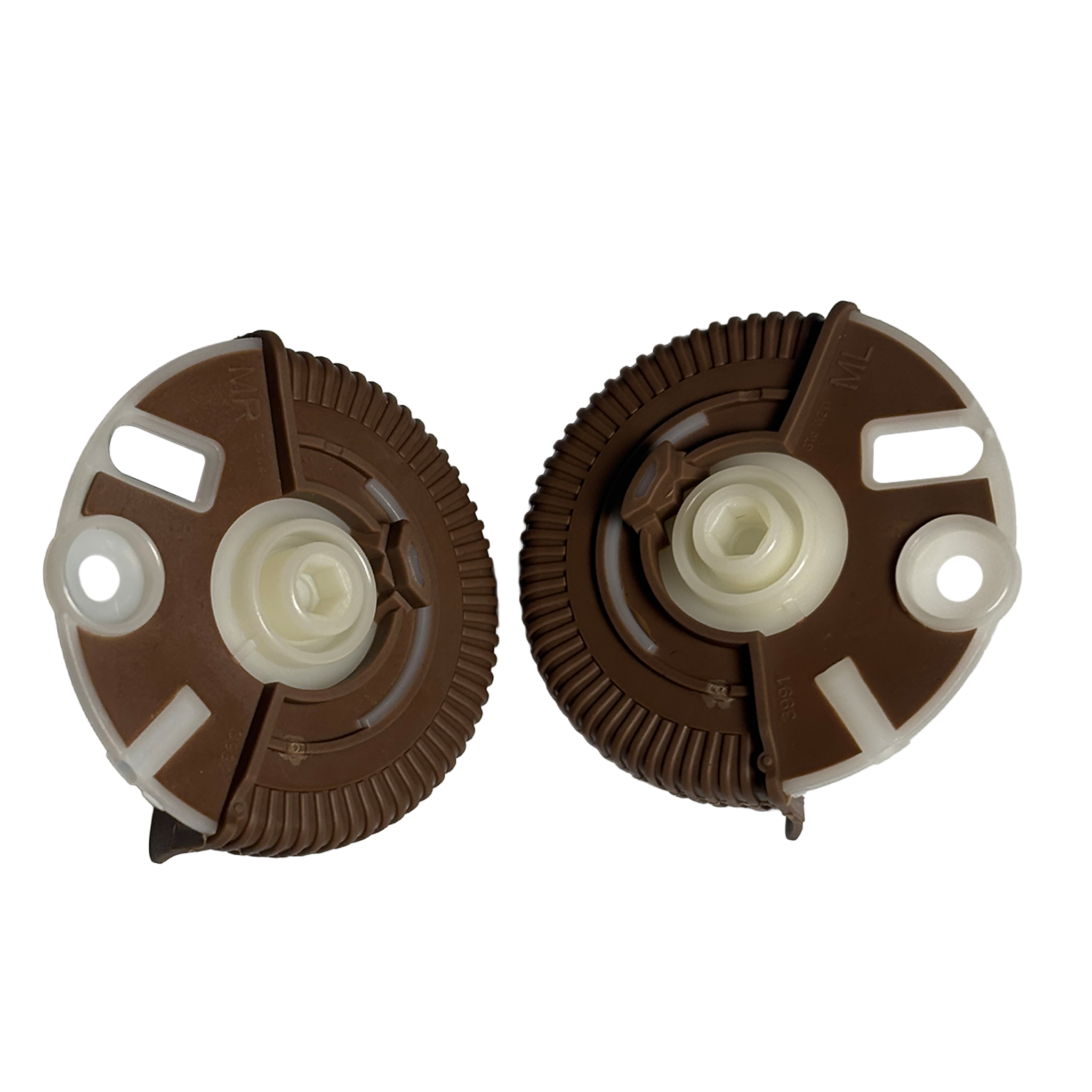 Central AC Vent Repair Kit Set for MERCEDES-BENZ E-CLASS W211 (2002-2008) in Dark Yellow color Roller Wheel