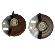Central AC Vent Repair Kit Set for MERCEDES-BENZ E-CLASS W211 (2002-2008) in Dark Yellow color Roller Wheel
