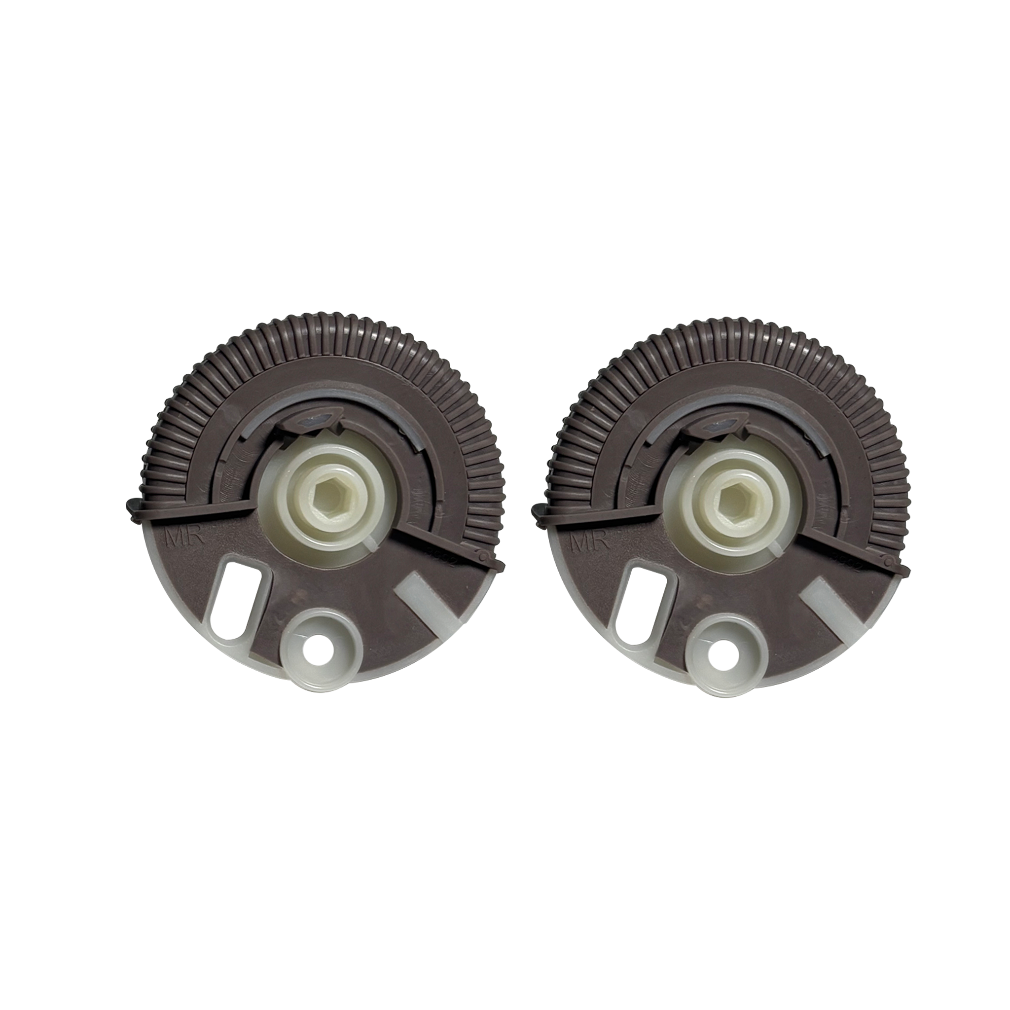 Central AC Vent Repair Kit Set for MERCEDES-BENZ E-CLASS W211 (2002-2008) in Stone Yellow color Model A Roller Wheel