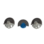 Central AC Vent Repair Kit Set for MERCEDES-BENZ E-CLASS W211 (2003) in Beige color Model B Roller Wheel