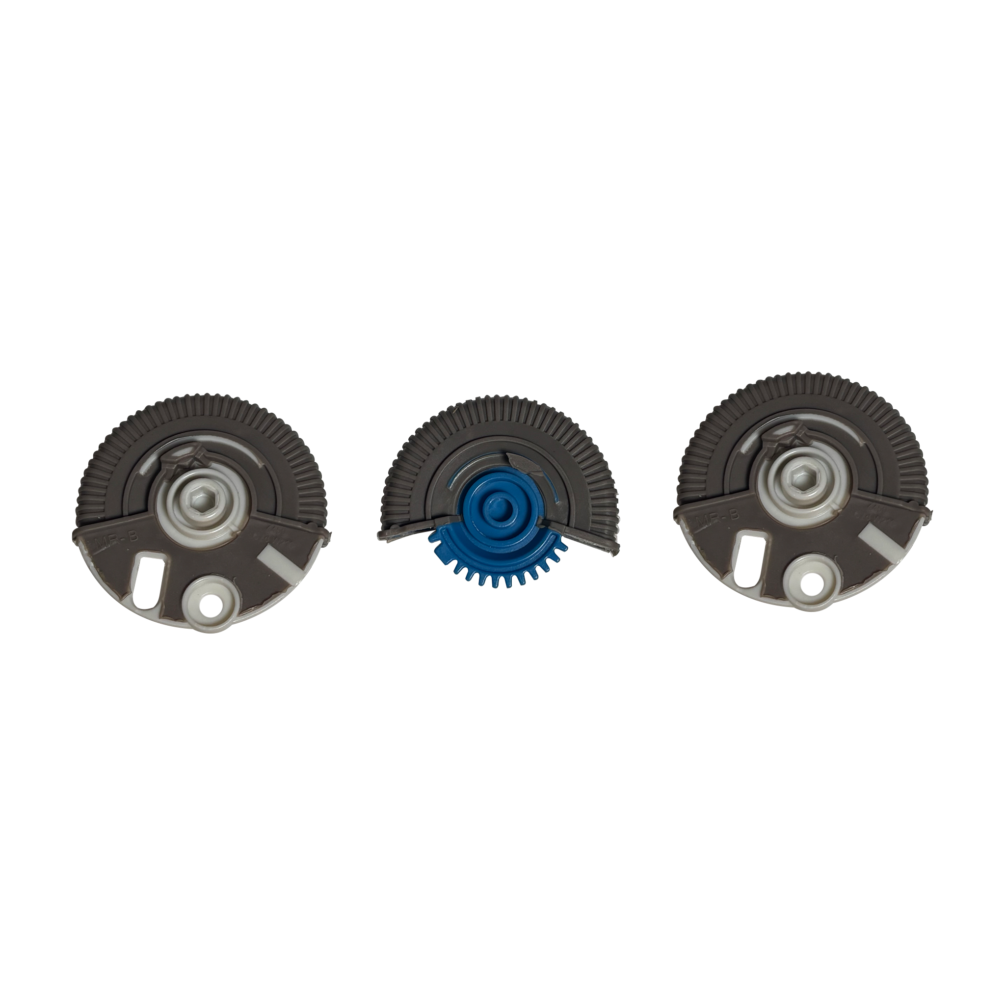 Central AC Vent Repair Kit Set for MERCEDES-BENZ E-CLASS W211 (2003) in Beige color Model B Roller Wheel