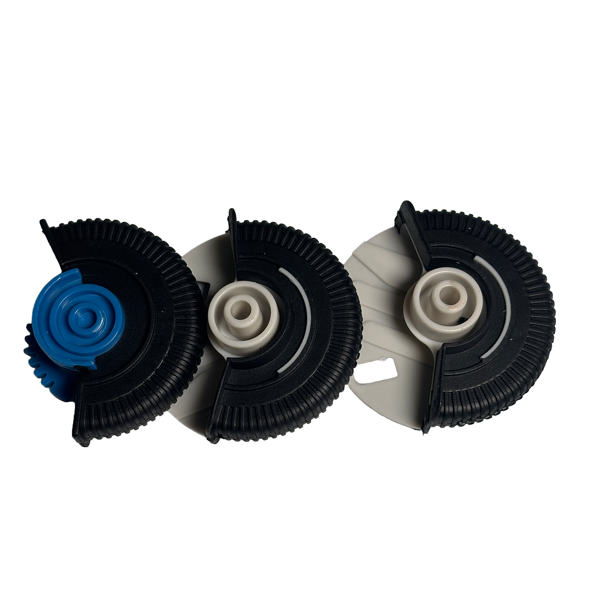 Central AC Vent Repair Kit Set for MERCEDES-BENZ E-CLASS W211 (2003) in Black color Model B Roller Wheel