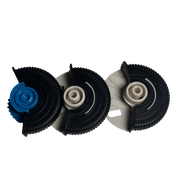 Central AC Vent Repair Kit Set for MERCEDES-BENZ E-CLASS W211 (2003) in Black color Model B Roller Wheel