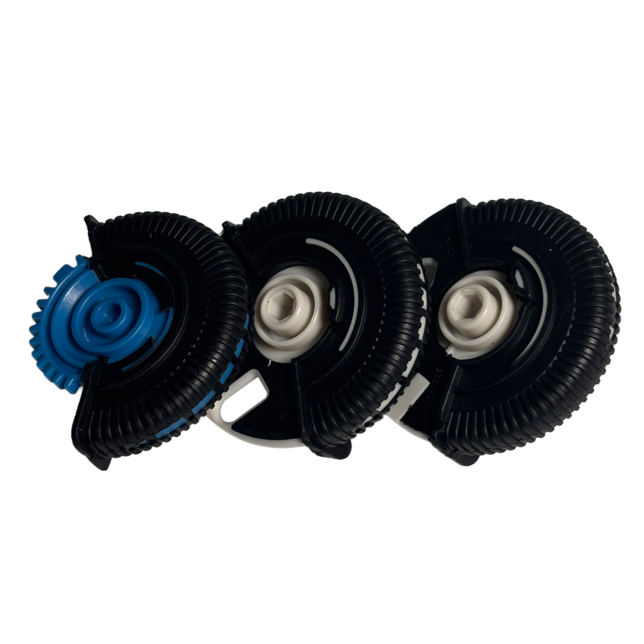 Central AC Vent Repair Kit Set for MERCEDES-BENZ E-CLASS W211 (2003) in Black color Model B Roller Wheel