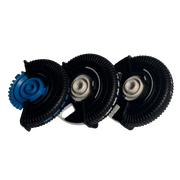Central AC Vent Repair Kit Set for MERCEDES-BENZ E-CLASS W211 (2003) in Black color Model B Roller Wheel