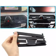 Central AC Vent Repair Kit for BMW 5 Series G31 (2017-2024) in Black color Chrome