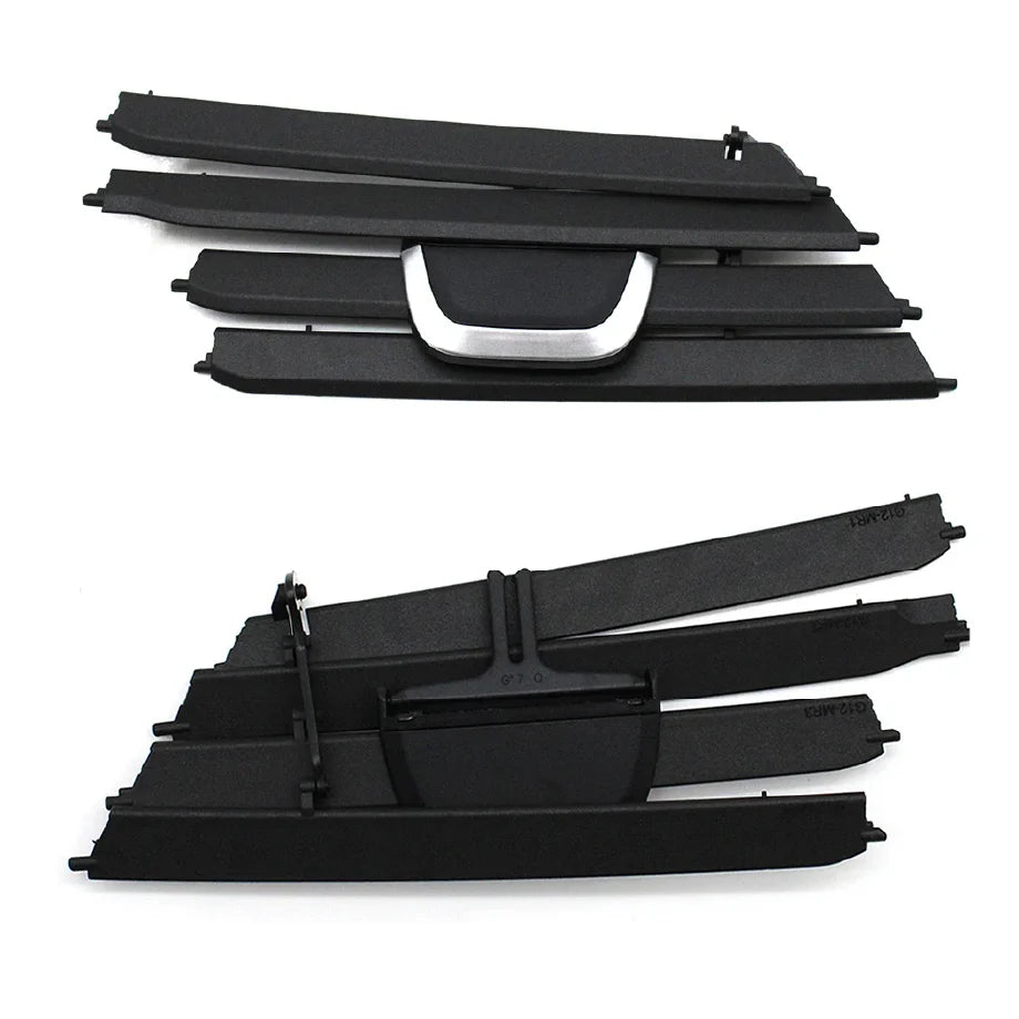 Central AC Vent Repair Kit for BMW 7 SERIES G11 (2015-2022) in Black color Chrome