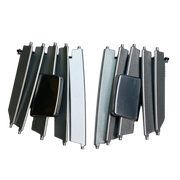 Central AC Vent Repair Kit for MERCEDES-BENZ E-CLASS W207 (2013) in Silver color