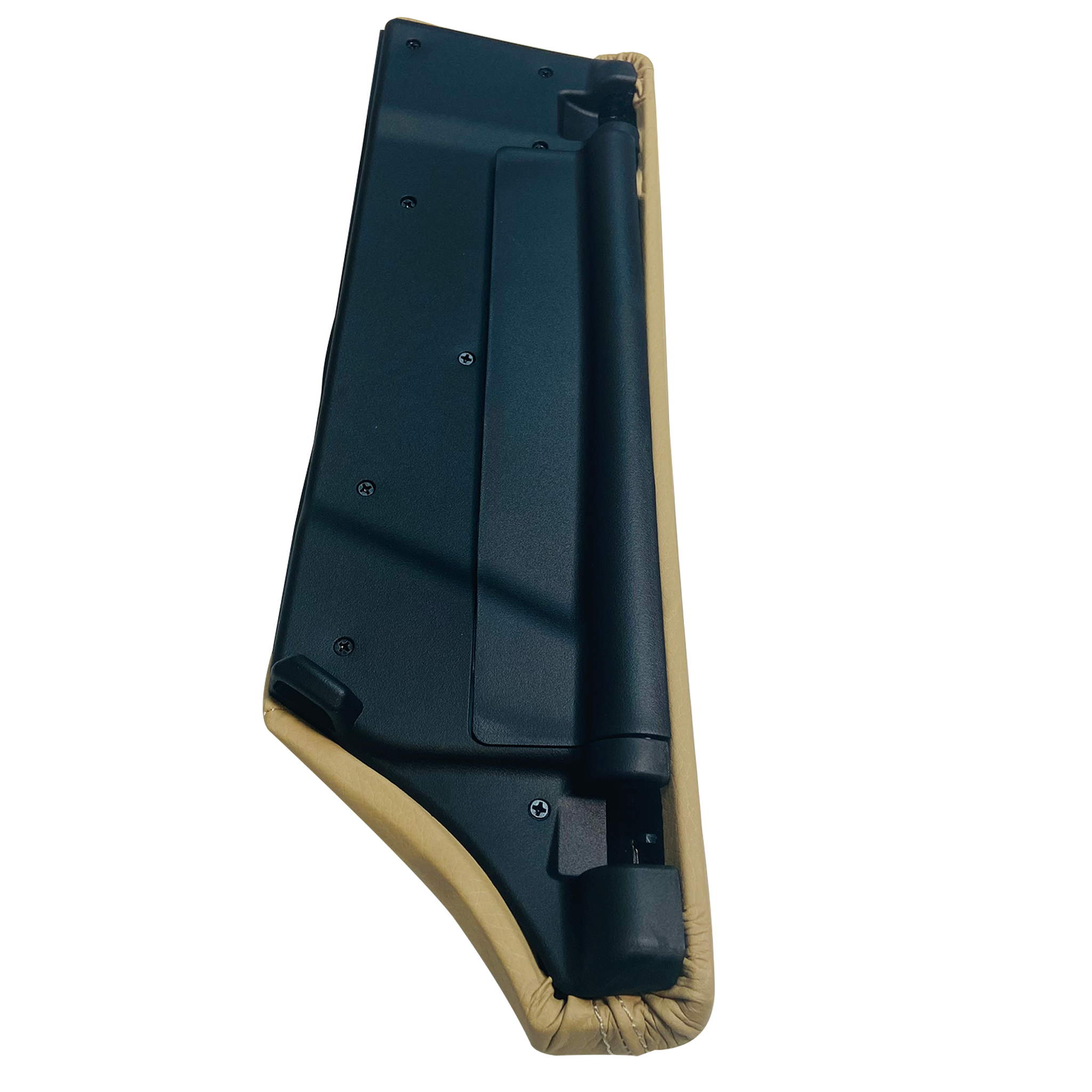 Central Armrest Storage Box Cover Pad Set for BMW 5 Series F18 (2010-2016) in Beige color Leather, PC & ABS
