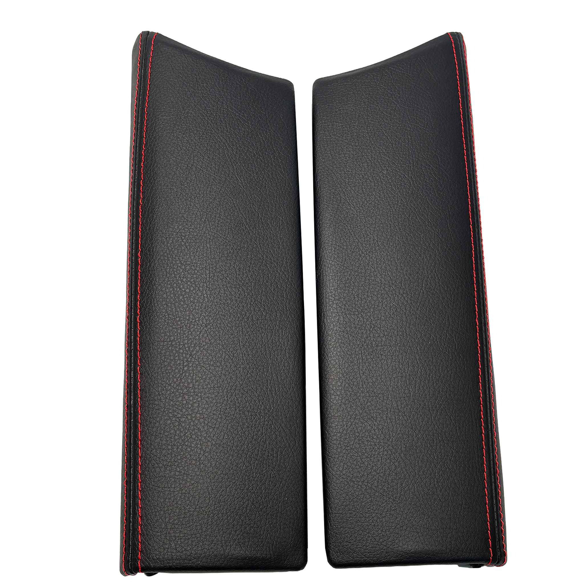 Central Armrest Storage Case Cover Set for MERCEDES-BENZ GLC W253 (2015-2023) in Black with Red Line color