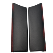 Central Armrest Storage Case Cover Set for MERCEDES-BENZ GLC W253 (2015-2023) in Black with Red Line color