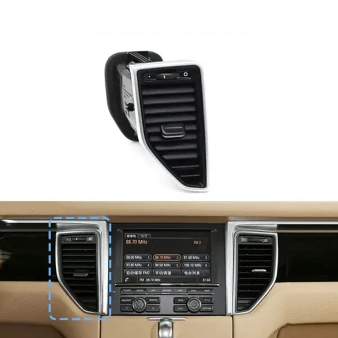 Central Left AC Vent Assembly for PORSCHE MACAN 95B (2014-2018) in Black color
