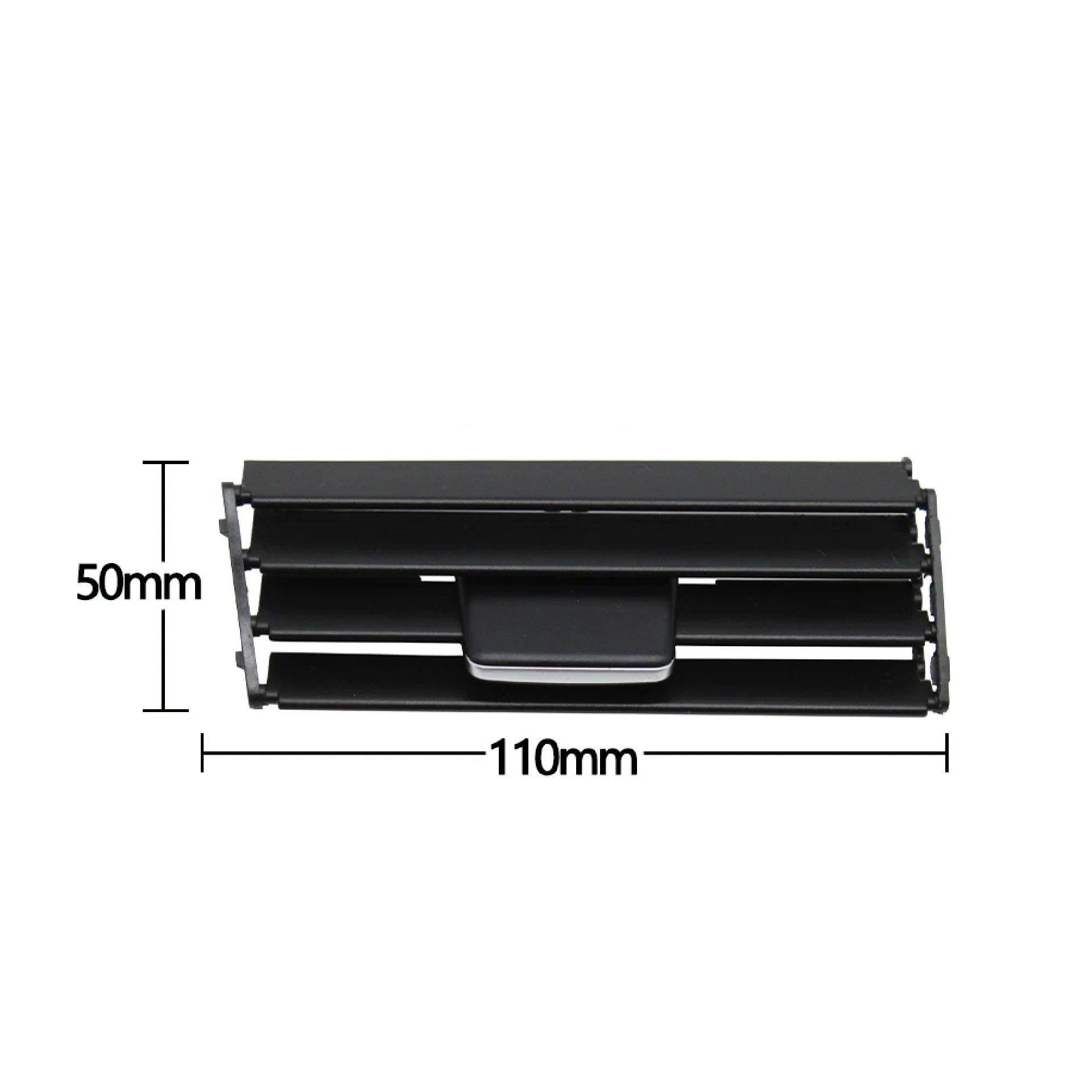 Central Left AC Vent Repair Kit for BMW 3 Series E90 (2007-2011) in Black color