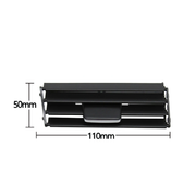 Central Left AC Vent Repair Kit for BMW 3 Series E91 (2005-2012) in Black color