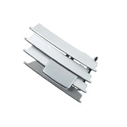 Central Left AC Vent Repair Kit for MERCEDES-BENZ E-CLASS W212 (2009-2016) in Silver color