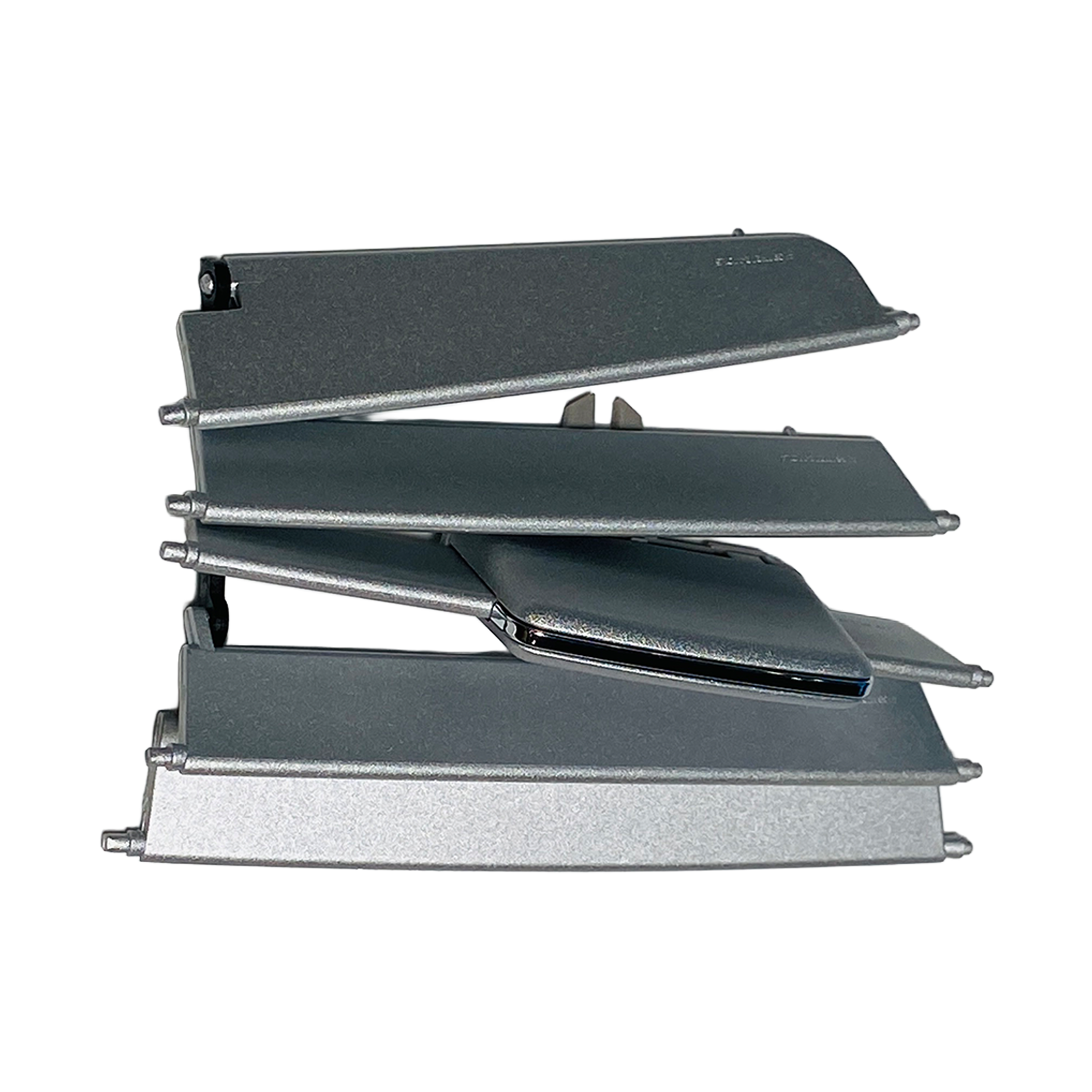 Central Left AC Vent Repair Kit for MERCEDES-BENZ E-CLASS W212 (2009-2016) in Silver color