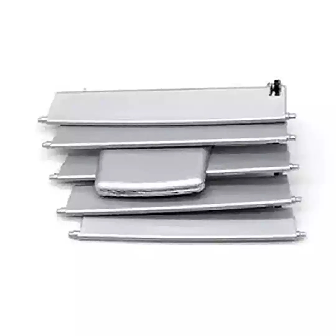 Central Left AC Vent Repair Kit for MERCEDES-BENZ E-CLASS W212 (2009-2016) in Silver color