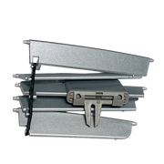 Central Left AC Vent Repair Kit for MERCEDES-BENZ E-CLASS W212 (2009-2016) in Silver color