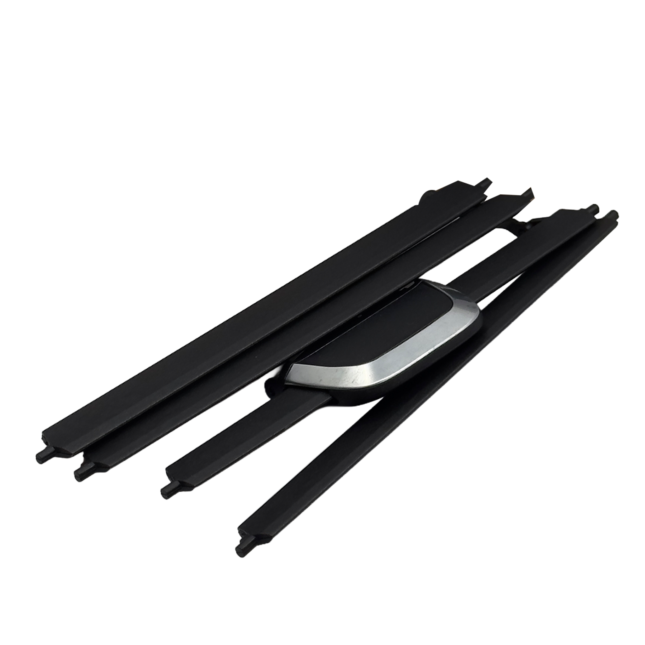 Central Right AC Vent Repair Kit for BMW 6 G32 (2017-2020) in Black color Chrome