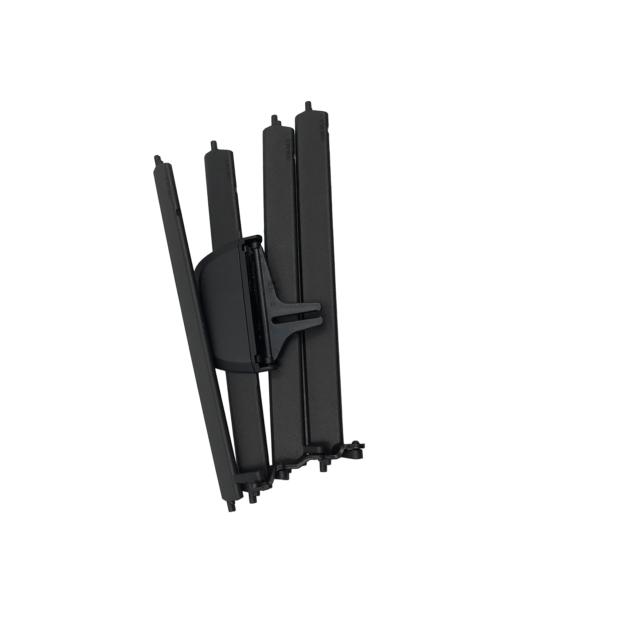 Central Right AC Vent Repair Kit for BMW 7 SERIES G11 (2015-2022) in Black color Chrome